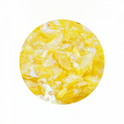Preview: Glitter Flakes Gelb Einleger Nailart Crushed Ice Flitter Preview: nailart-flakes-gelb