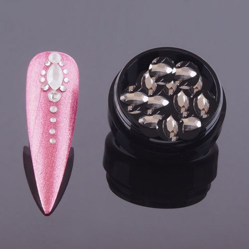 Preview: 10 x Original SWAROVSKI® Strass Overlay Oval Crystal 8 x 4mm Preview: 10 x Original SWAROVSKI® Strass Overlay Oval Crystal 8 x 4mm