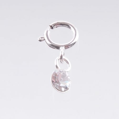 Preview: Nagel Piercing Crystal Anhänger FARBWAHL 925 Sterling Silber Preview: Nagel Piercing Crystal Anhänger FARBWAHL 925 Sterling Silber