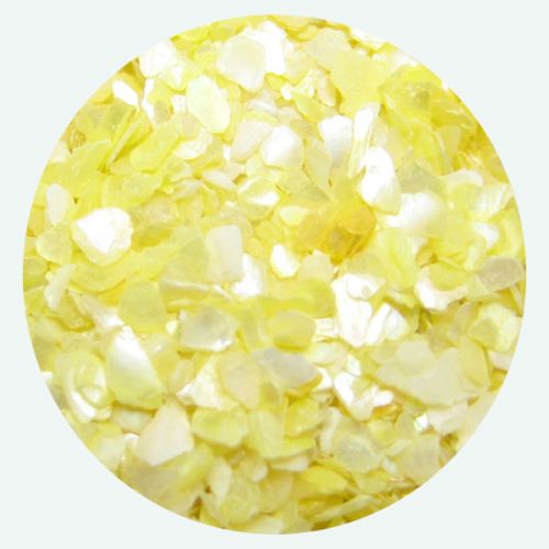 Preview: Muschelsplitter 3g Dose Mother of Pearl Gelb Crushed Shell Nailart Preview: shellys_gelb