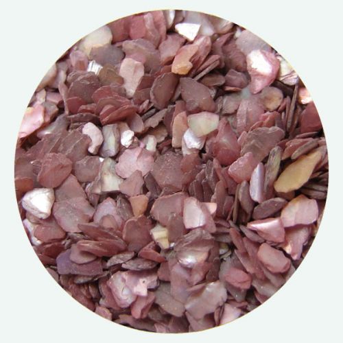 Preview: Muschelsplitter 3g Dose Mother of Pearl Rosenholz Crushed Shell Nailart Preview: shellys_rosenholz