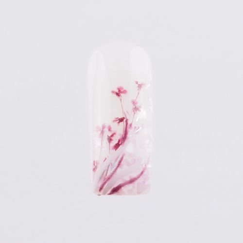 Preview: Nail Art Trocken Blumen Pink mini echte Blüten Trockenblumen Preview: trockenblume-pink-mini-muster-tip