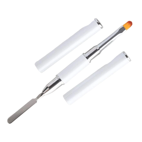 2in1 Acryl Gel Pinsel - Spatel | Farbauswahl-w