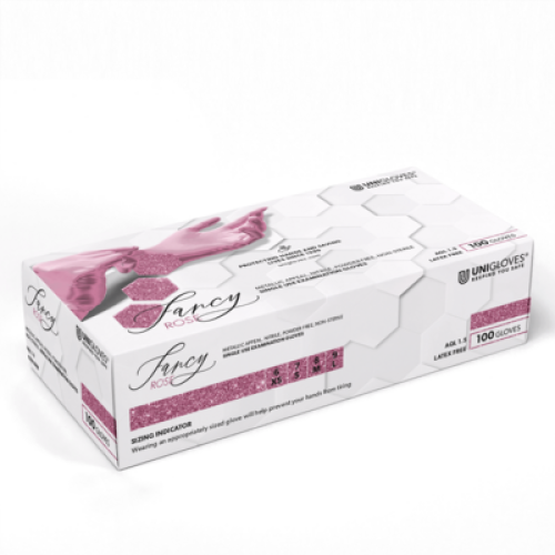 Nitrilhandschuhe Fancy Rose - Größen Auswahl XS, S, M oder L (5.0-9.0)