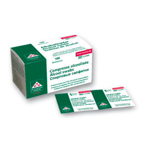 Alkoholtupfer | 30x30mm | 100er Pack