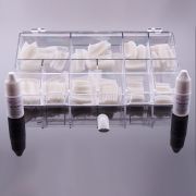 250er Tip Box Natur Langer Ansatz + 2 Tipkleber 3 Gramm