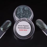 Chrom Pigment Antik Grün Mirror Effekt Spiegel Glanz Nail Art