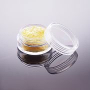 Nail Art Fäden Lang Gelb Glitter Glitzer Metallic Flitter Holo Streifen Deko 3D